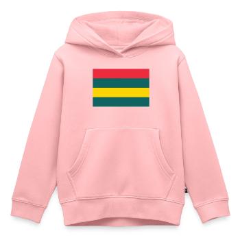 Mauritius island / Flag of Mauritius - Kids Premium Organic Hoodie - rose - Front - AI Model Kid Female (0cm)
