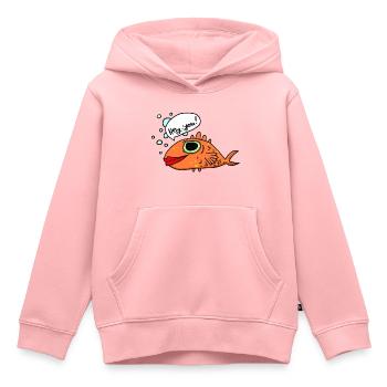 Hey you - Kinder Premium Organic Hoodie - Rosa - Vorne - AI Model Kid Female (0cm)