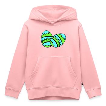 ostereier 02 - Kinder Premium Organic Hoodie - Rosa - Vorne - AI Model Kid Female (0cm)