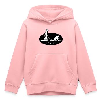 Hochzeit Brautpaar Leine - Kinder Premium Organic Hoodie - Rosa - Vorne - AI Model Kid Female (0cm)