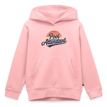 Humor am Pool - Kinder Premium Organic Hoodie - Rosa - Vorne - AI Model Kid Female (0cm)