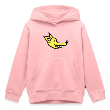 Dog Face Small Happy Puppy Pet - Kids Premium Organic Hoodie - rose - Front - AI Model Kid Female (0cm)