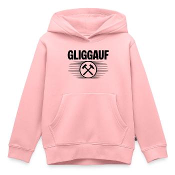 Glueck auf Mundart - Kinder Premium Organic Hoodie - Rosa - Vorne - AI Model Kid Female (0cm)