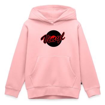 Vinyl mit Platte - Kinder Premium Organic Hoodie - Rosa - Vorne - AI Model Kid Female (0cm)
