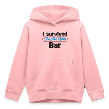 I survived the Blue Oyster Bar - Kinder Premium Organic Hoodie - Rosa - Vorne - AI Model Kid Female (0cm)