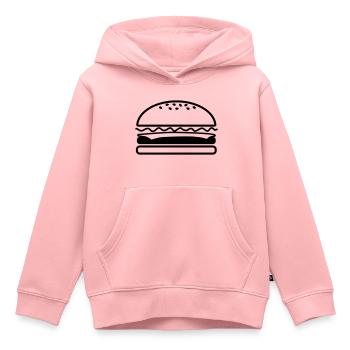 Buger - Kinder Premium Organic Hoodie - Rosa - Vorne - AI Model Kid Female (0cm)