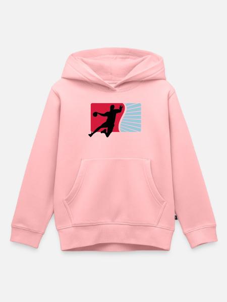 handball - Sweat Premium à capuche enfant bio - rose