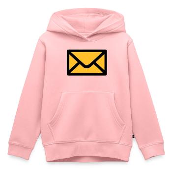 Brief Umschlag - Kinder Premium Organic Hoodie - Rosa - Vorne - AI Model Kid Female (0cm)