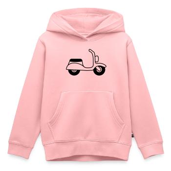 Moped - Kinder Premium Organic Hoodie - Rosa - Vorne - AI Model Kid Female (0cm)