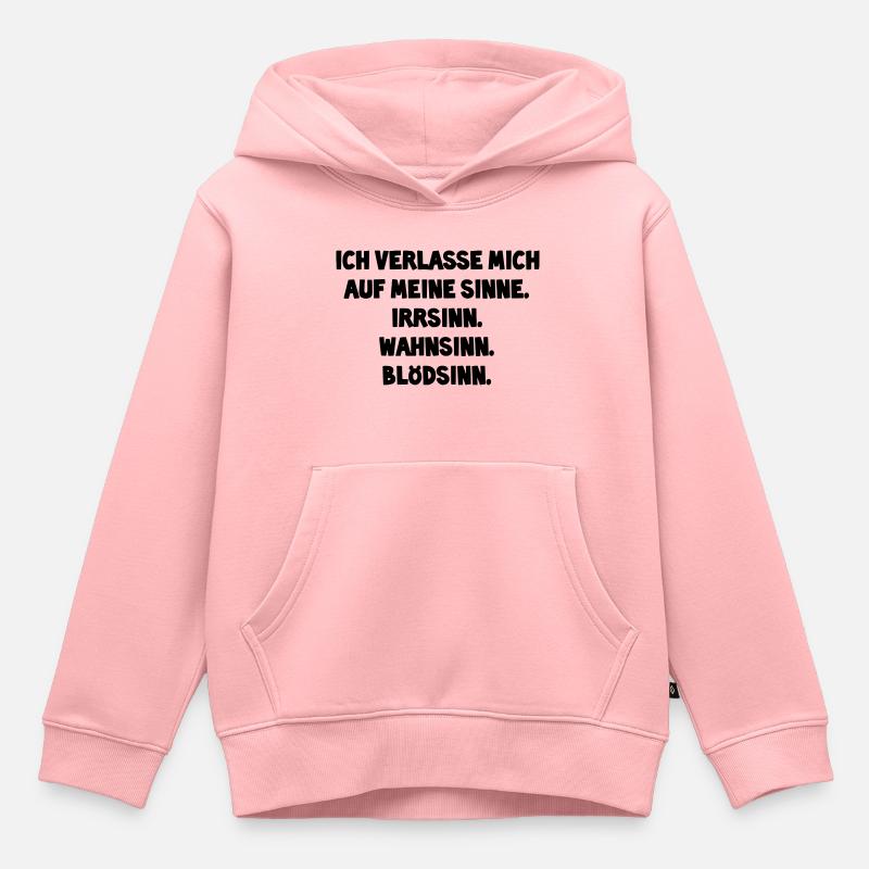 Je m'appuie sur mes sens - Sweat Premium à capuche enfant bio - rose