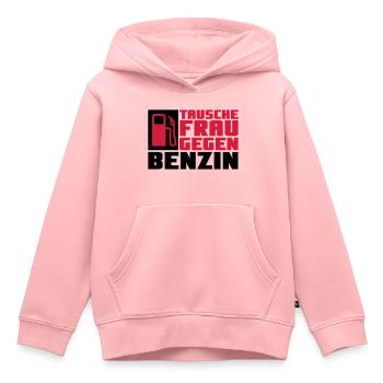 Tausche Frau gegen Benzin - Kinder Premium Organic Hoodie - Rosa - Vorne - AI Model Kid Female (0cm)