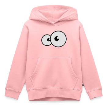 augen - Kinder Premium Organic Hoodie - Rosa - Vorne - AI Model Kid Female (0cm)