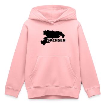 Sachsen - Kinder Premium Organic Hoodie - Rosa - Vorne - AI Model Kid Female (0cm)