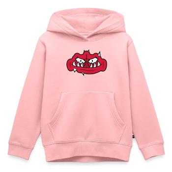 troll gesicht gruseliges - Kinder Premium Organic Hoodie - Rosa - Vorne - AI Model Kid Female (0cm)