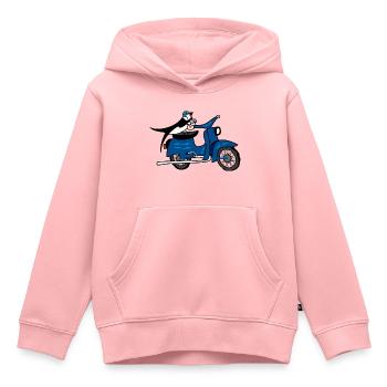 Two swallows - Kids Premium Organic Hoodie - rose - Front - AI Model Kid Female (0cm)