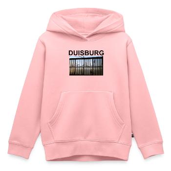 Duisburg - Kinder Premium Organic Hoodie - Rosa - Vorne - AI Model Kid Female (0cm)