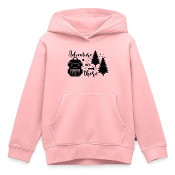 Das Abenteuer ist da - Kinder Premium Organic Hoodie - Rosa - Vorne - AI Model Kid Female (0cm)