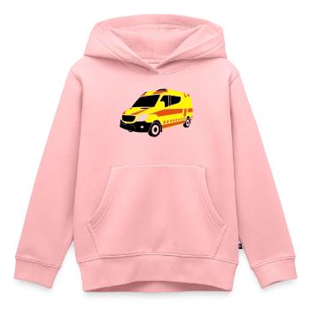 Krankenwagen - Kinder Premium Organic Hoodie - Rosa - Vorne - AI Model Kid Female (0cm)