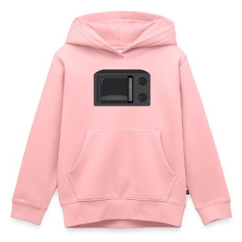 Micro-ondes - Sweat Premium à capuche enfant bio - rose - Devant - AI Model Kid Female (0cm)