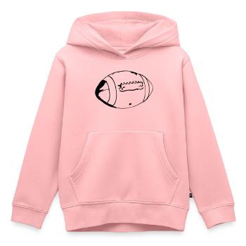 American Football American Vector Pride - Kids Premium Organic Hoodie - rose - Front - AI Model Kid Female (0cm)