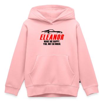 ELEANOR TE REND HEUREUX, PAS TELLEMENT - Sweat Premium à capuche enfant bio - rose - Devant - AI Model Kid Female (0cm)