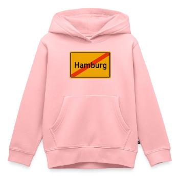 Hamburg Ortsausgang - Kinder Premium Organic Hoodie - Rosa - Vorne - AI Model Kid Female (0cm)