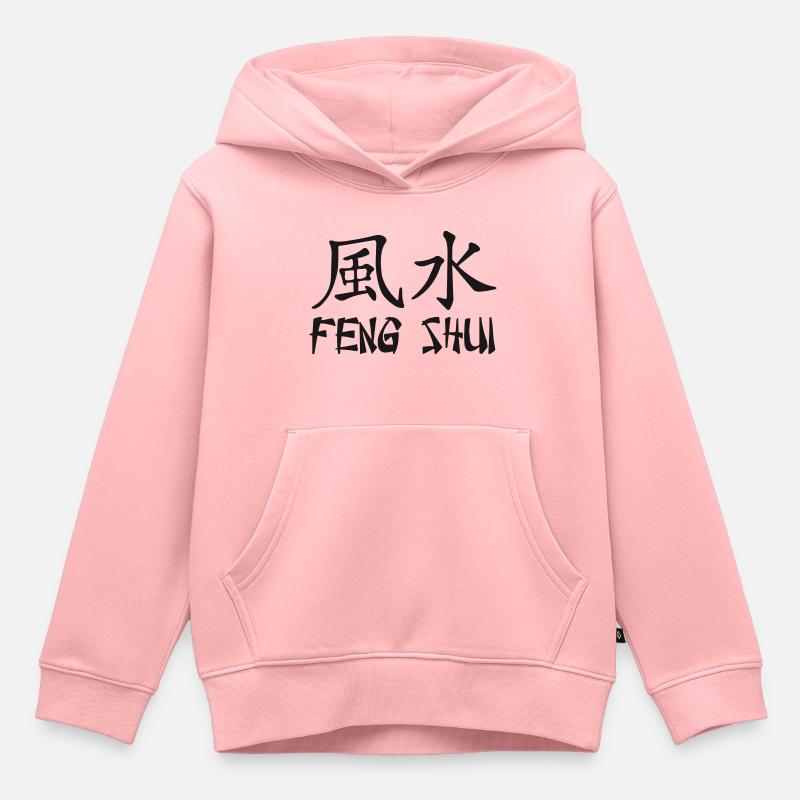 Feng Shui - Sweat Premium à capuche enfant bio - rose
