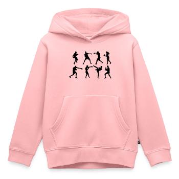 Schattenboxen Boxen - Kinder Premium Organic Hoodie - Rosa - Vorne - AI Model Kid Female (0cm)