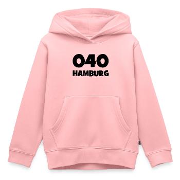 040 - H - Hamburg - Vorwahl - Telefon telefonieren - Kinder Premium Organic Hoodie - Rosa - Vorne - AI Model Kid Female (0cm)