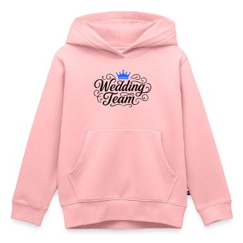 Wedding Team Hochzeit - Kinder Premium Organic Hoodie - Rosa - Vorne - AI Model Kid Female (0cm)