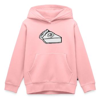 Tranche de tarte à la citrouille - Sweat Premium à capuche enfant bio - rose - Devant - AI Model Kid Female (0cm)