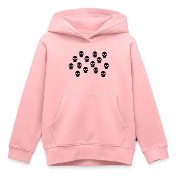Totenkopf - Kinder Premium Organic Hoodie - Rosa - Vorne - AI Model Kid Female (0cm)