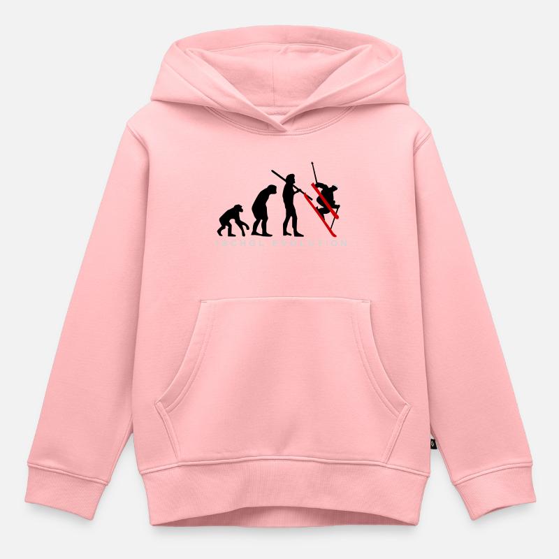 Ischgl Ski Evolution - Kids Premium Organic Hoodie - rose