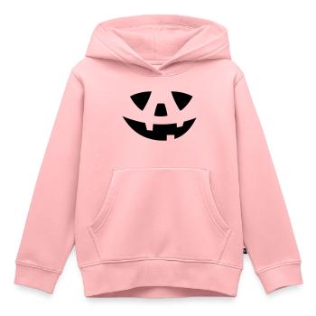 Halloween-Kostüm Kürbis Kürbisgesicht Halloween - Kinder Premium Organic Hoodie - Rosa - Vorne - AI Model Kid Female (0cm)