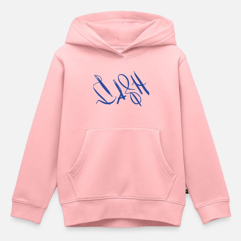 Argent - Sweat Premium à capuche enfant bio - rose