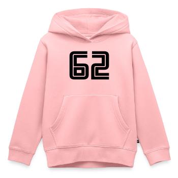 62 - Kids Premium Organic Hoodie - rose - Front - AI Model Kid Female (0cm)