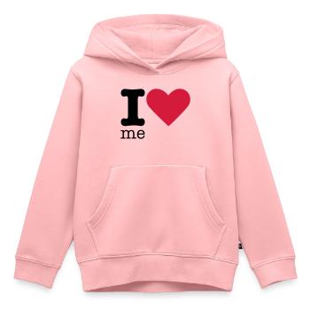 I Love Me - Kinder Premium Organic Hoodie - Rosa - Vorne - AI Model Kid Female (0cm)