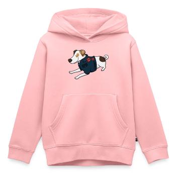 Rock Russel - Kinder Premium Organic Hoodie - Rosa - Vorne - AI Model Kid Female (0cm)