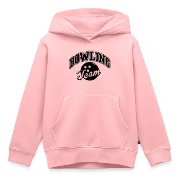 Bowling Team - Kinder Premium Organic Hoodie - Rosa - Vorne - AI Model Kid Female (0cm)