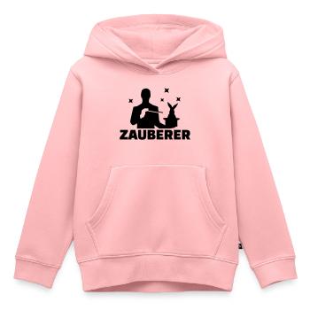 Zauberer - Kinder Premium Organic Hoodie - Rosa - Vorne - AI Model Kid Female (0cm)