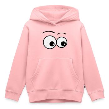 augen - Kinder Premium Organic Hoodie - Rosa - Vorne - AI Model Kid Female (0cm)