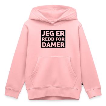 Ich habe Angst vor Damen - Kinder Premium Organic Hoodie - Rosa - Vorne - AI Model Kid Female (0cm)