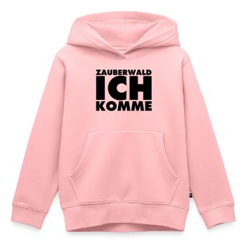 ZAUBERWALD ICH KOMME - Kinder Premium Organic Hoodie - Rosa - Vorne - AI Model Kid Female (0cm)