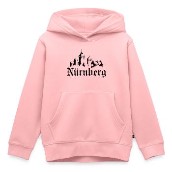 Nürnberg - Kinder Premium Organic Hoodie - Rosa - Vorne - AI Model Kid Female (0cm)
