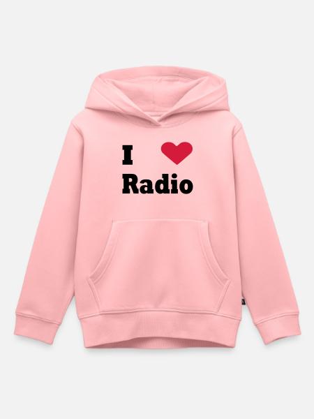 i love radio - Kinder Premium Organic Hoodie - Rosa