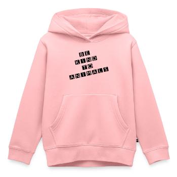 vegetarier - Kinder Premium Organic Hoodie - Rosa - Vorne - AI Model Kid Female (0cm)