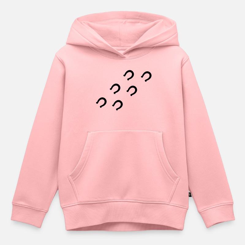 Fer à cheval - Sweat Premium à capuche enfant bio - rose