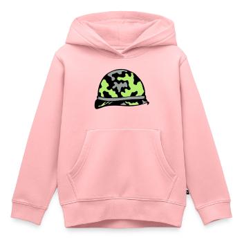 military helmet military helmet 2 - Kids Premium Organic Hoodie - rose - Front - AI Model Kid Female (0cm)