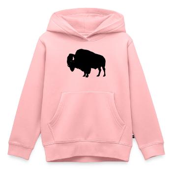 Bison - Kinder Premium Organic Hoodie - Rosa - Vorne - AI Model Kid Female (0cm)