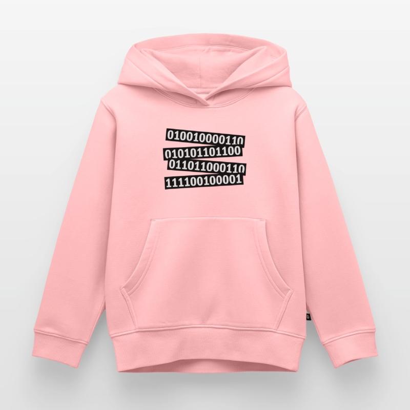 Binary Code Program Language Kids Premium Organic Hoodie
